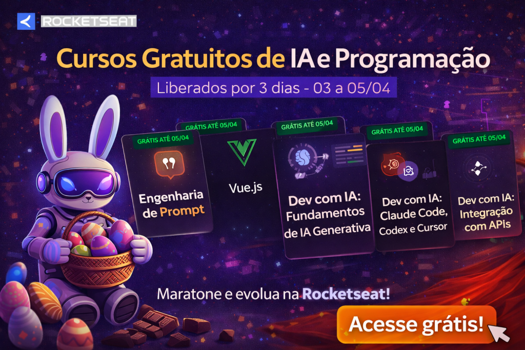 Cursos Gratuitos de IA e Programação por Tempo Limitado: Como a Rocketseat Está Impulsionando Desenvolvedores com Conteúdos Exclusivos Durante o Feriado