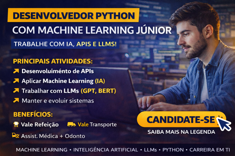 Desenvolvedor Python com Machine Learning Júnior: Como Entrar no Mundo de IA, APIs e LLMs e Construir uma Carreira Promissora em Tecnologia