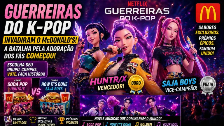 A REVOLUÇÃO GLOBAL DE GUERREIRAS DO K-POP: O IMPACTO DA COLABORAÇÃO COM O MCDONALD’S E A ASCENSÃO DA CULTURA POP NA NETFLIX EM 2026