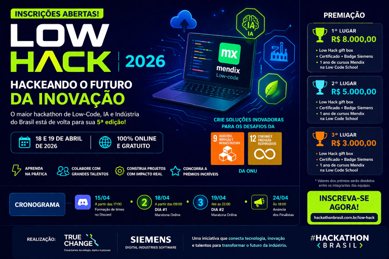 Low Hack 2026: Como Participar do Hackathon que Une Low-Code, Inteligência Artificial e Inovação Industrial para Transformar o Futuro