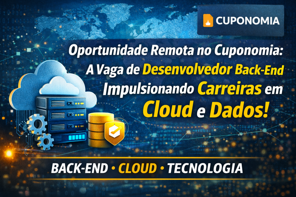 Oportunidade Remota em Alta no Cuponomia: Como a Vaga de Desenvolvedor Back-End Está Impulsionando Carreiras em Tecnologia, Cloud e Dados no Brasil