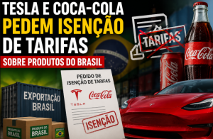 Tesla e Coca-Cola pedem isenção de tarifas sobre produtos do Brasil