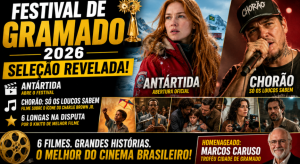 Festival de Gramado 2026 divulga seleção oficial com “Antártida” e filme sobre Chorão