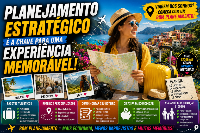 Turismo: Dicas de roteiros de viagens e pacotes turísticos