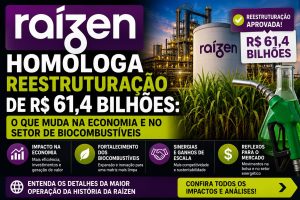 Raízen homologa reestruturação de R$ 61,4 bilhões: o que muda na economia e no setor de biocombustíveis
