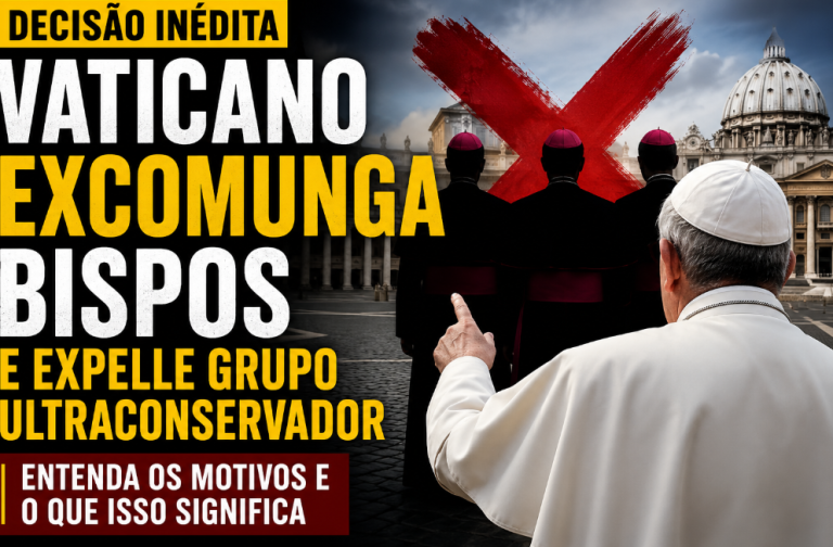 Vaticano expulsa grupo ultraconservador da Igreja Católica e excomunga bispos