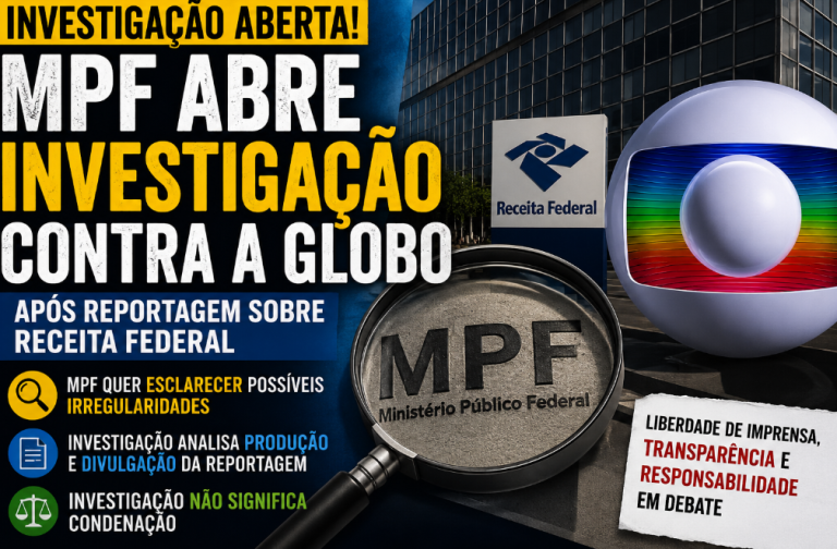 MPF abre investigação contra a Globo após reportagem e caso gera repercussão nacional