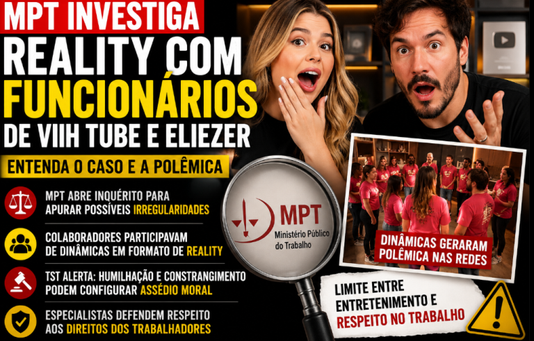 MPT abre investigação sobre ‘reality’ com funcionários de Viih Tube e Eliezer após repercussão nas redes sociais