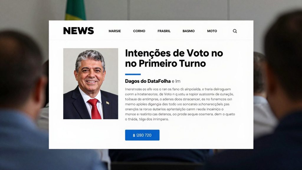 Intenções de Voto no Primeiro Turno: Dados do Datafolha e Impactos Econômicos na Campanha