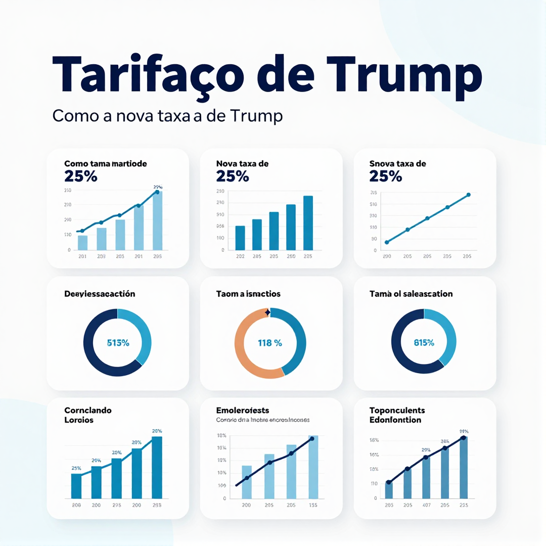 Infográfico - Tarifaço de Trump: como a nova taxa de 25% impacta o Brasil e quais são as medidas do governo para enfrentar o cenário
