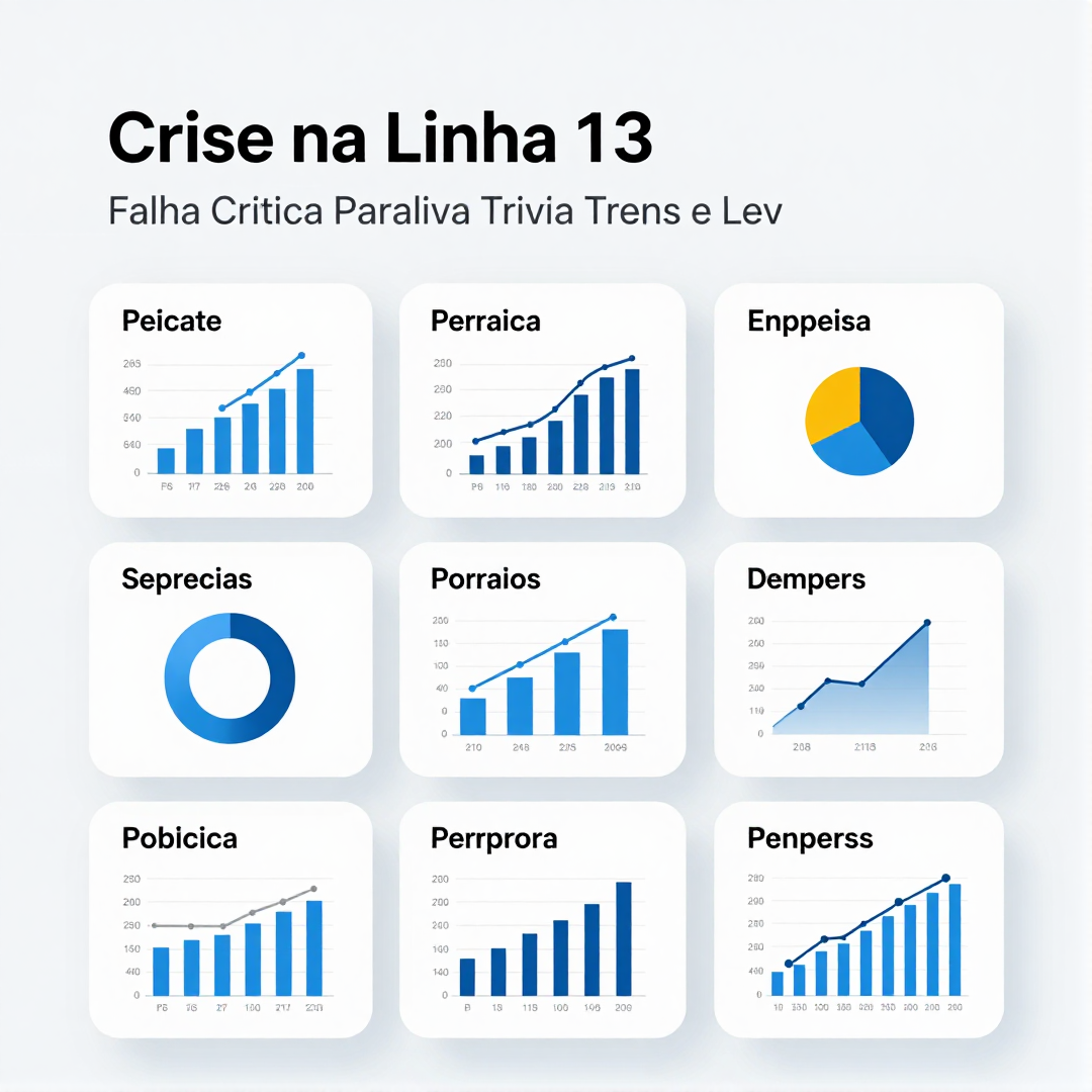 Infográfico - Crise na Linha 13: Falha Crítica Paralisa Trivia Trens e Leva Passageiros a Passar Mais de 4 Horas no Caminho para o Tra