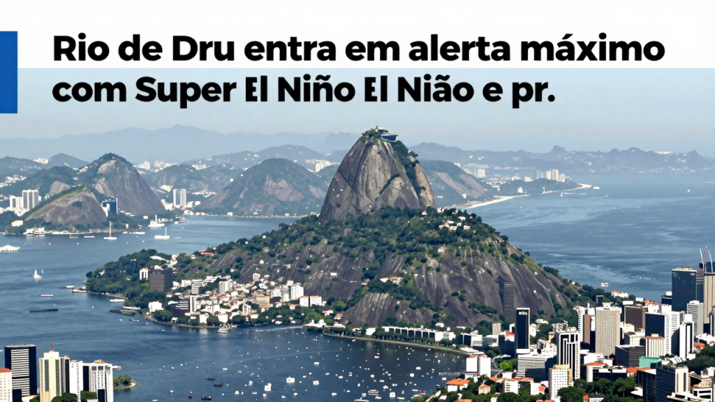 Rio de Janeiro entra em alerta máximo com Super El Niño e prefeitura antecipa operações de verão