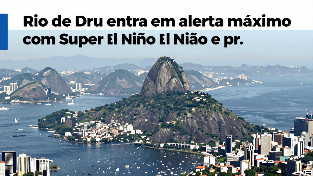 Rio de Janeiro entra em alerta máximo com Super El Niño e prefeitura antecipa operações de verão