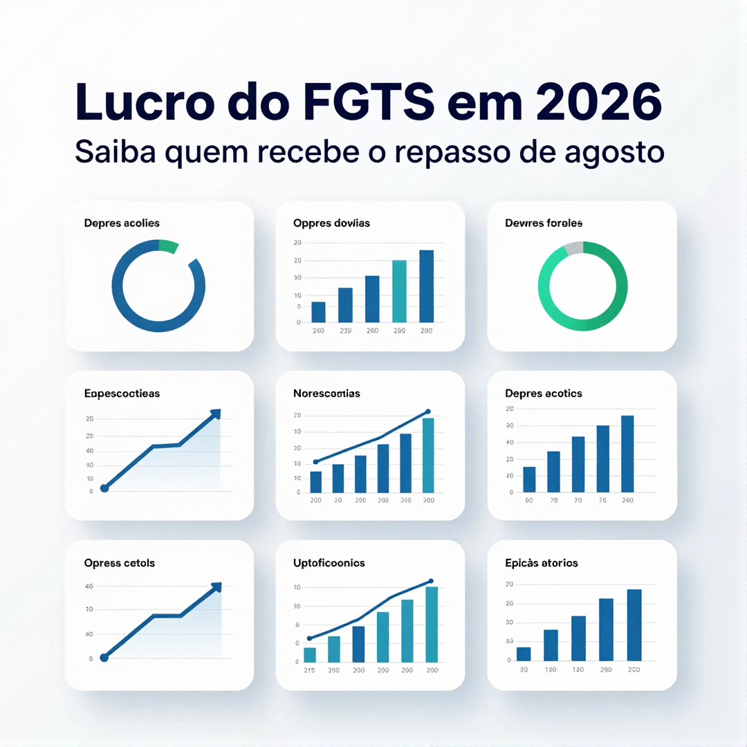 Infográfico - Lucro do FGTS em 2026: saiba quem recebe o repasse de agosto e como funciona o cálculo