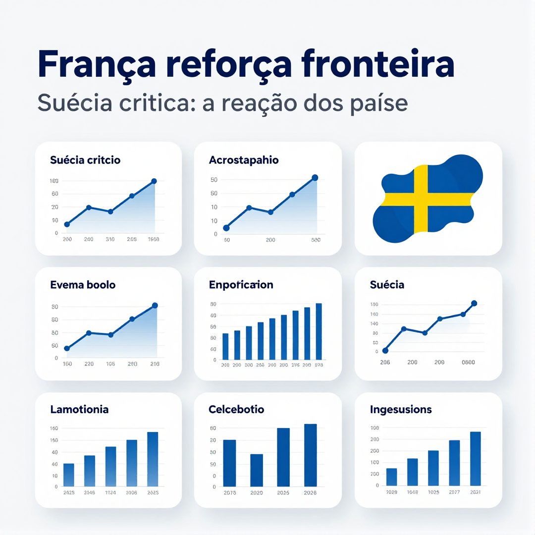 Infográfico - França reforça fronteira, Suécia critica: a reação dos países europeus à crise de imigração