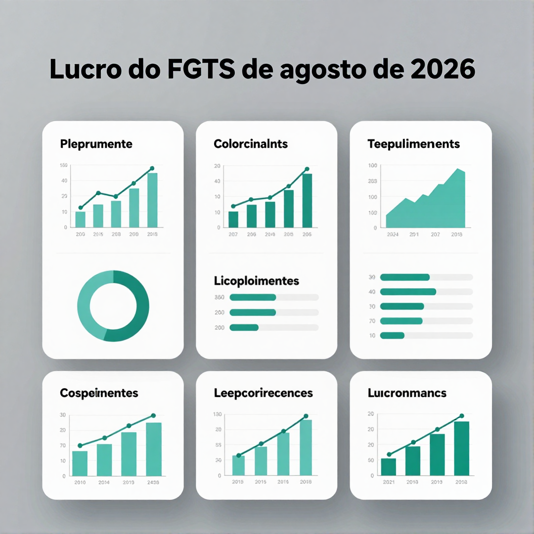 Infográfico - Lucro do FGTS de agosto de 2026: confira os valores, critérios e como o cálculo ocorre