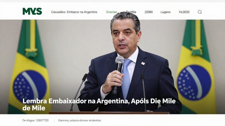 Governo Lembra Embaixador na Argentina Após Discurso de Milei