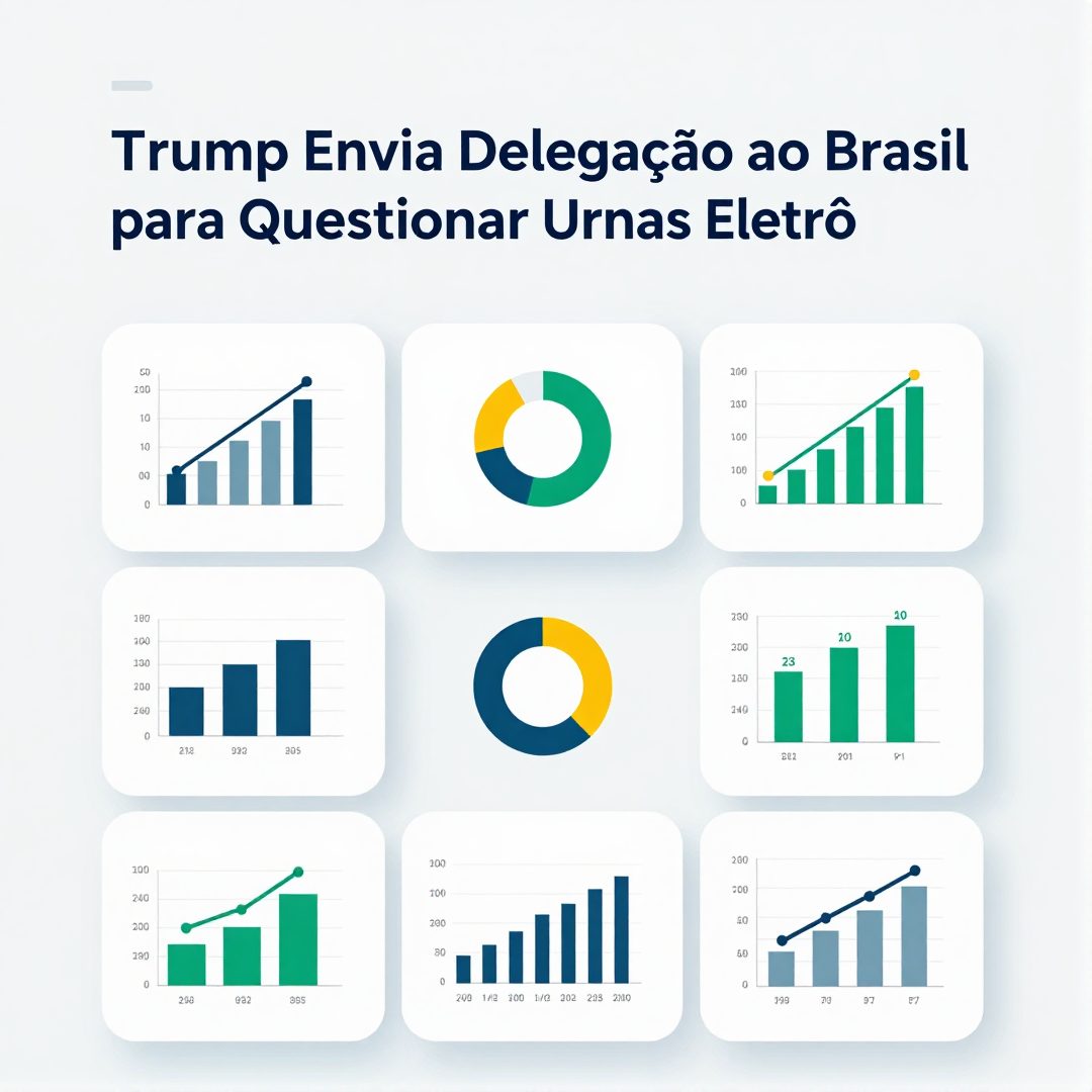 Infográfico - Trump Envia Delegação ao Brasil para Questionar Urnas Eletrônicas e Reage ao Cenário Eleitoral