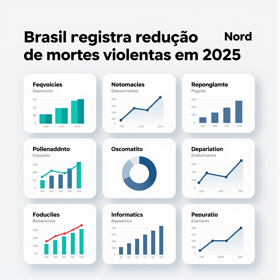 Infográfico - Brasil registra redução de mortes violentas em 2025 e o Nordeste ancora o ranking das maiores cidades