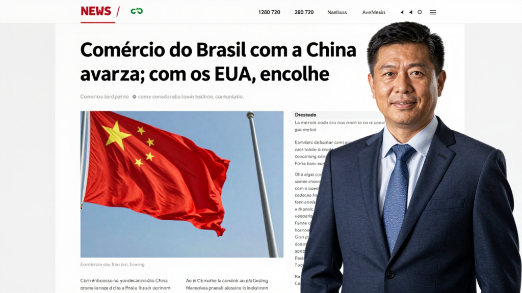 Comércio do Brasil com a China avança; com os EUA, encolhe