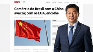 Comércio do Brasil com a China avança; com os EUA, encolhe