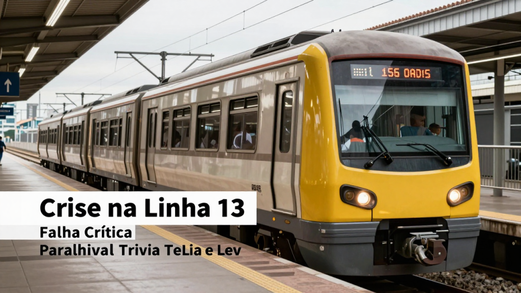 Crise na Linha 13: Falha Crítica Paralisa Trivia Trens e Leva Passageiros a Passar Mais de 4 Horas no Caminho para o Trabalho