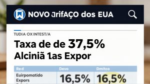 Novo Tarifaço dos EUA: Taxa de 37,5% Alcança 16,5% das Exportações Brasileiras