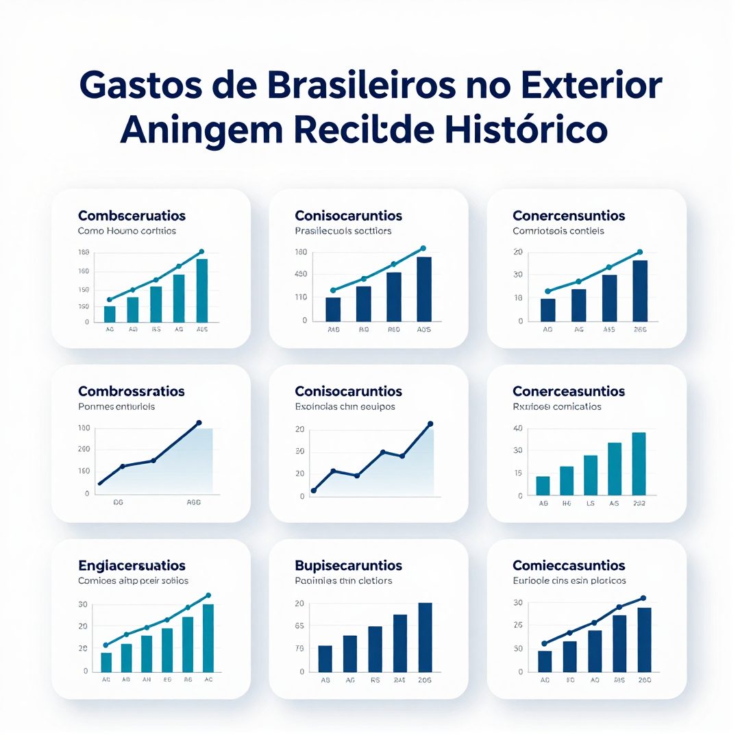 Infográfico - Gastos de Brasileiros no Exterior Atingem Recorde Histórico no Primeiro Semestre