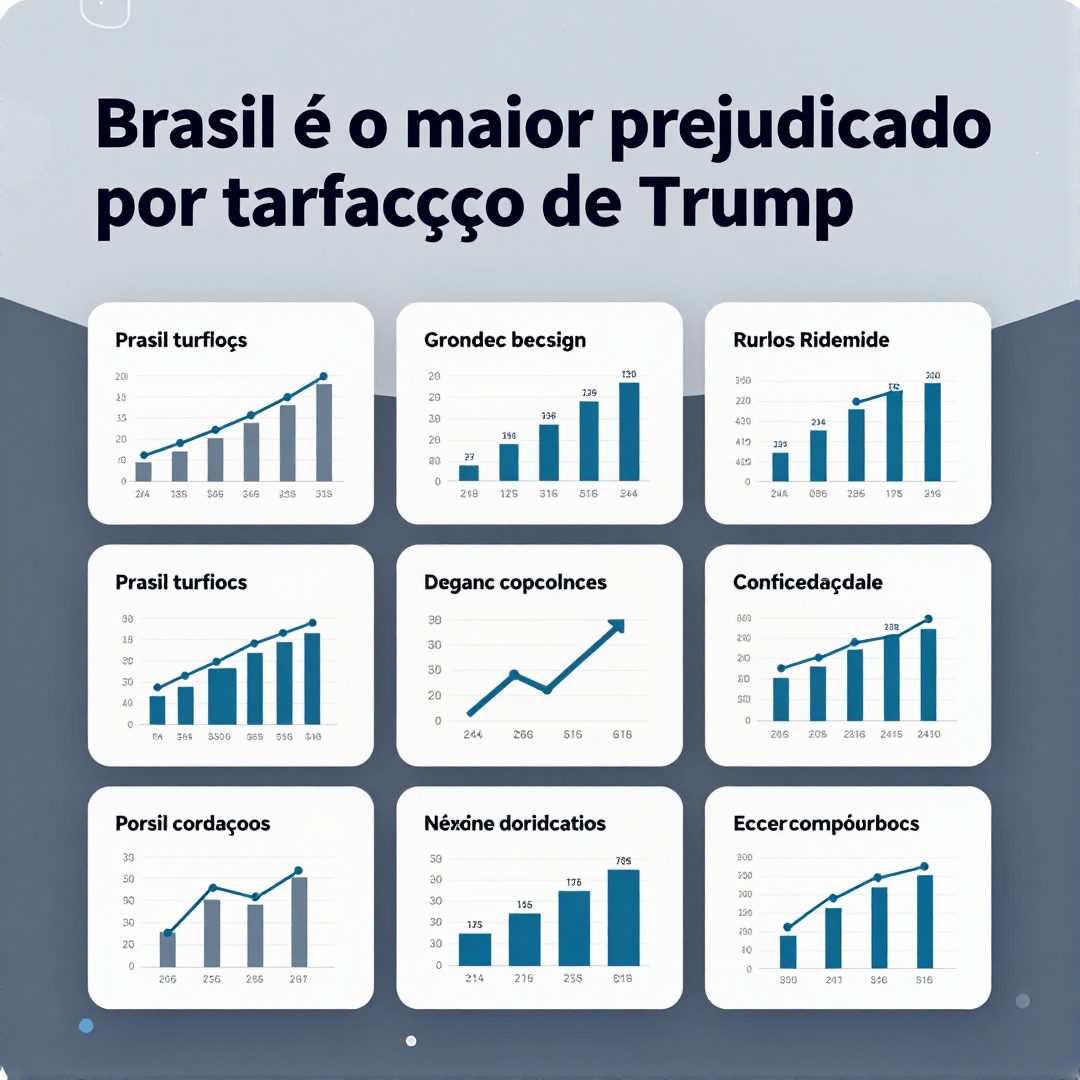 Infográfico - Brasil é o maior prejudicado por tarifaço de Trump; veja impacto em cinco setores e novas faixas de impostos