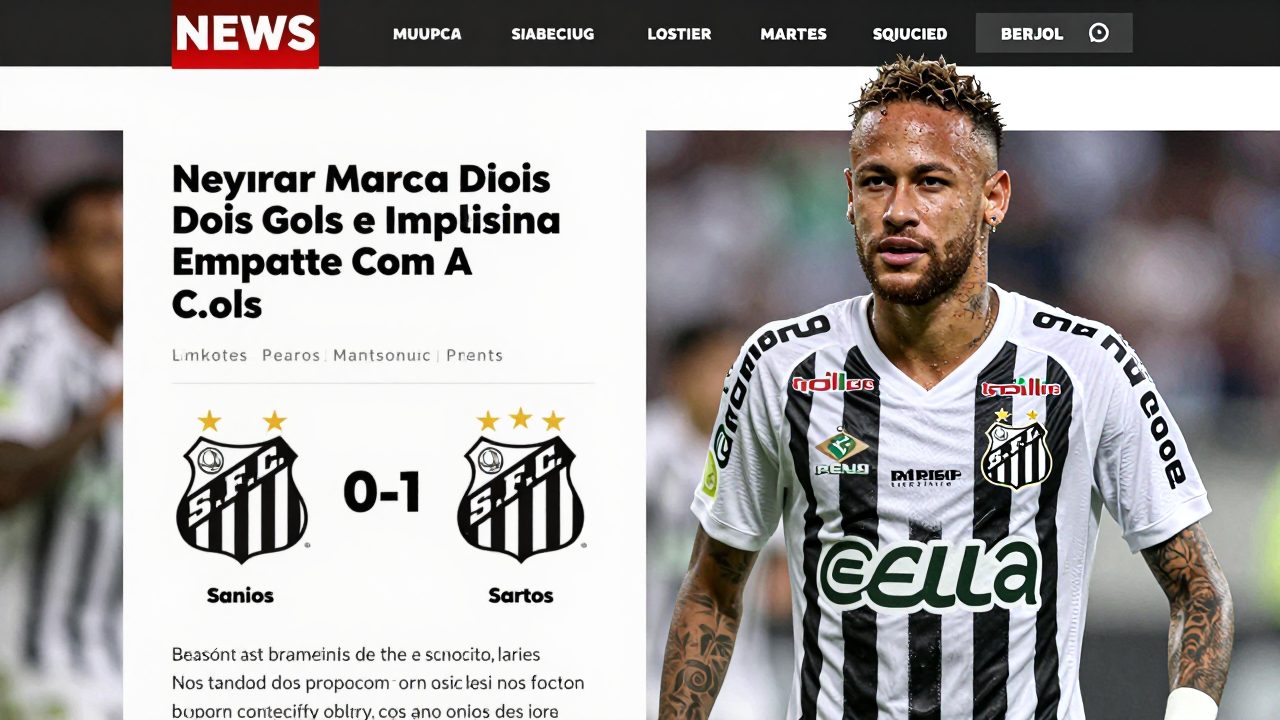 Neymar Marca Dois Gols e Impulsiona Santos no Empate com a Chapecoense