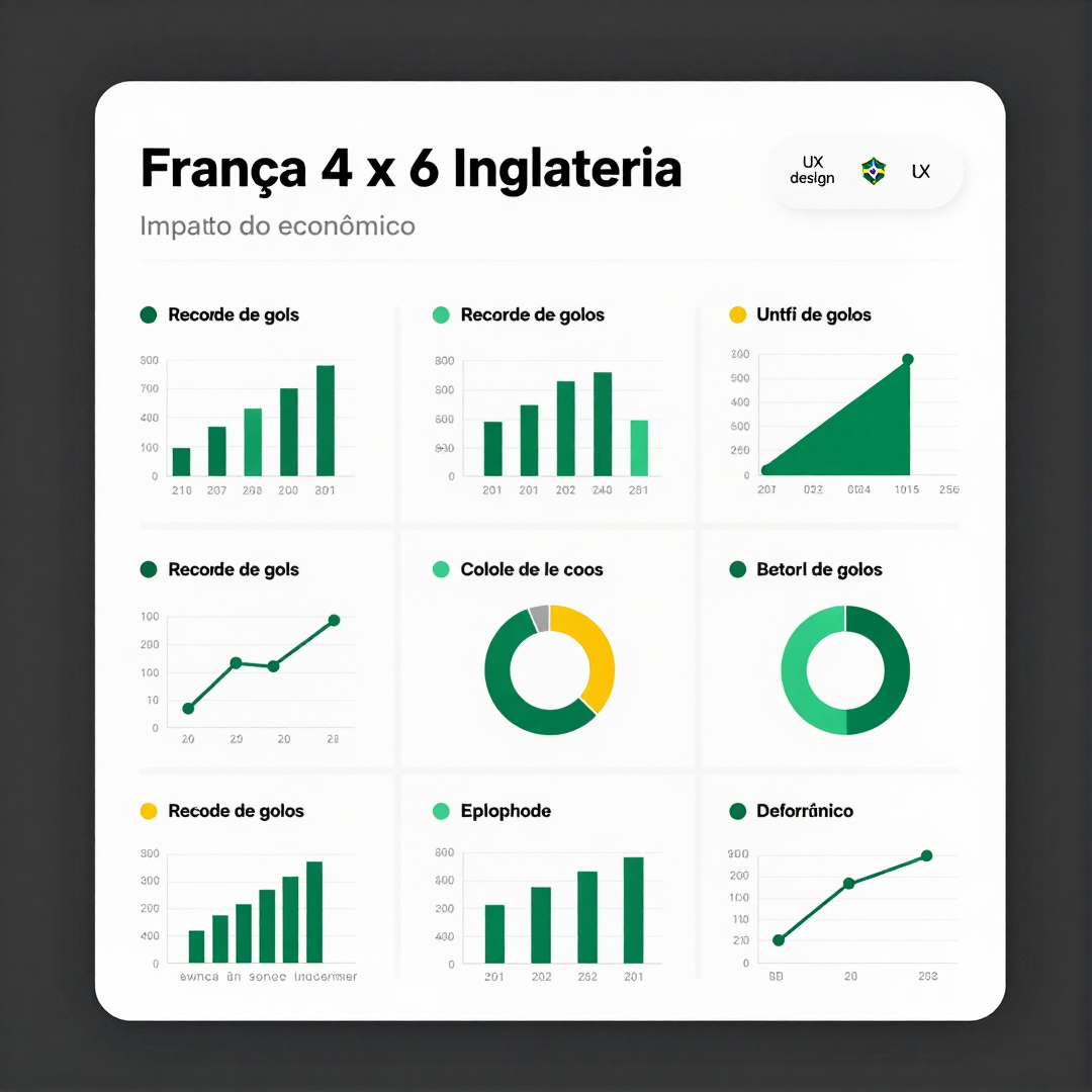 Infográfico - França 4 x 6 Inglaterra: recorde de gols, impacto econômico e a nova era do futebol mundial