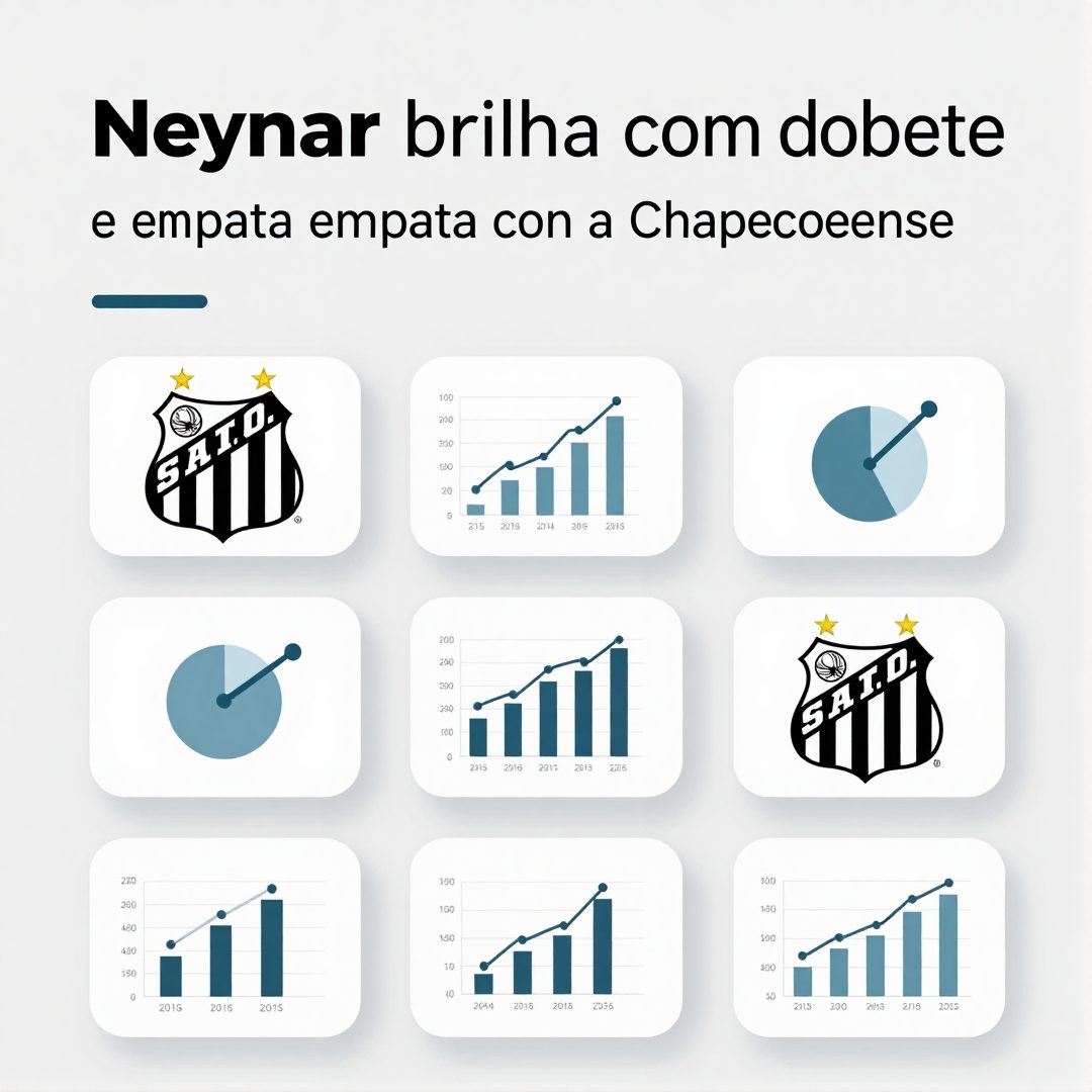 Infográfico - Neymar brilha com doblete e Santos empata com a Chapecoense em jogo eletrizante na Vila Belmiro