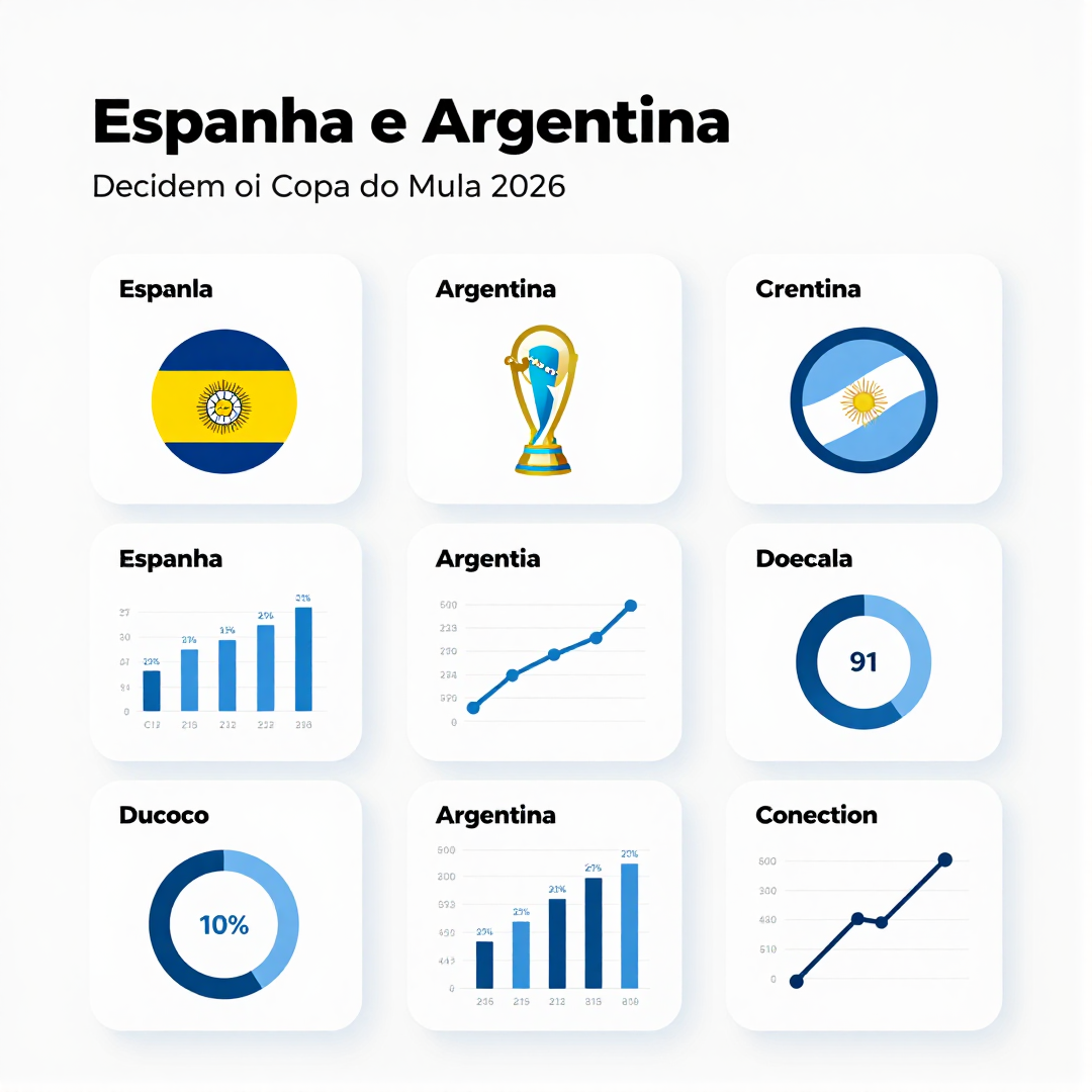 Infográfico - Espanha e Argentina decidem a Copa do Mundo 2026 com duelo de gerações e desafios fora das quatro linhas