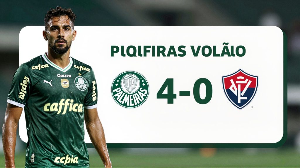 Palmeiras Goleia o Vitória por 4 a 0 no Barradão e Abre Vantança na Liderança do Brasileirão