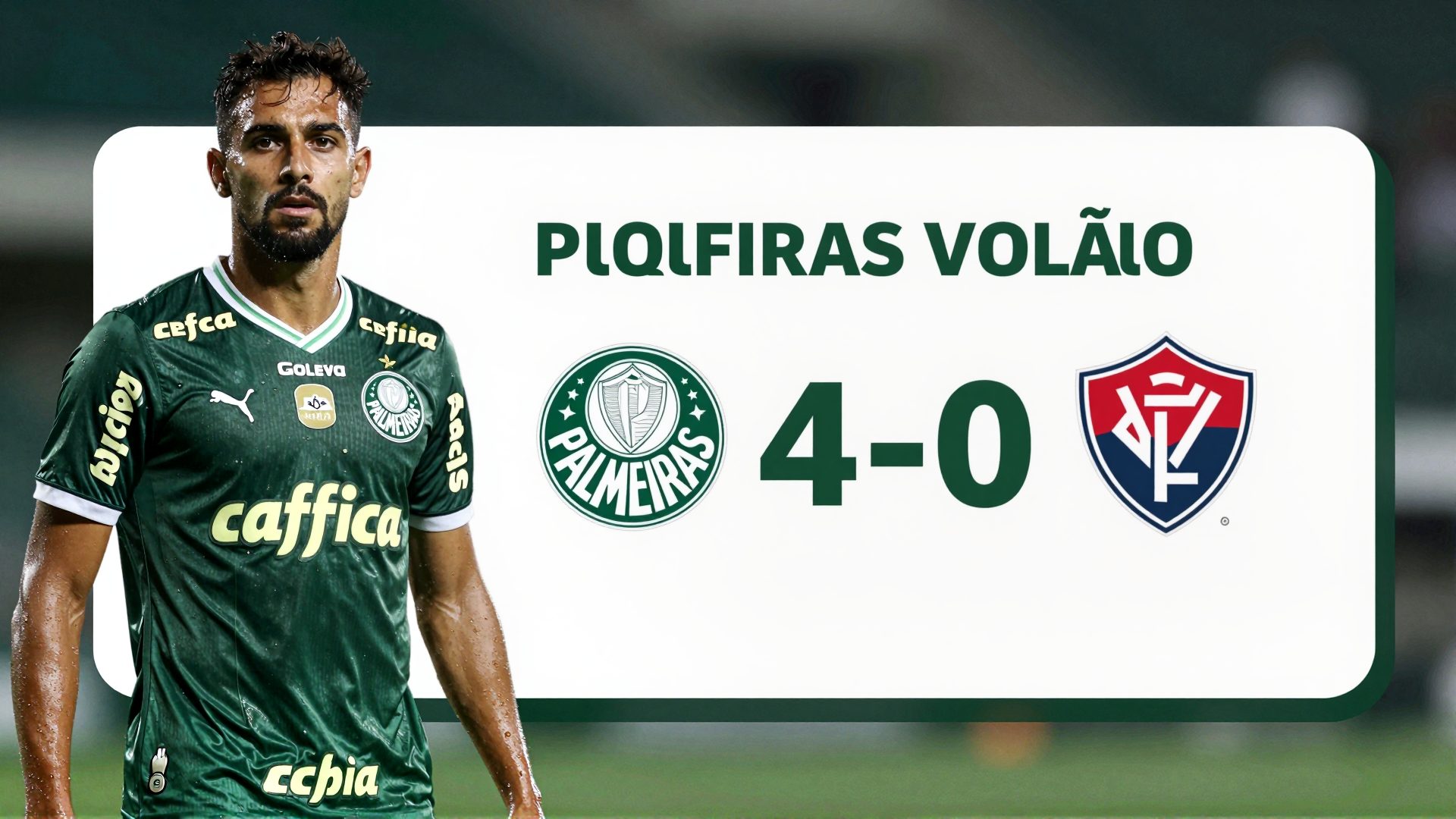 Palmeiras Goleia o Vitória por 4 a 0 no Barradão e Abre Vantança na Liderança do Brasileirão