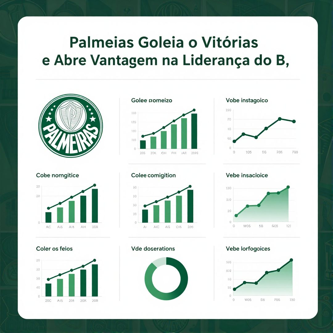 Infográfico - Palmeiras Goleia o Vitória e Abre Vantagem na Liderança do Brasileirão