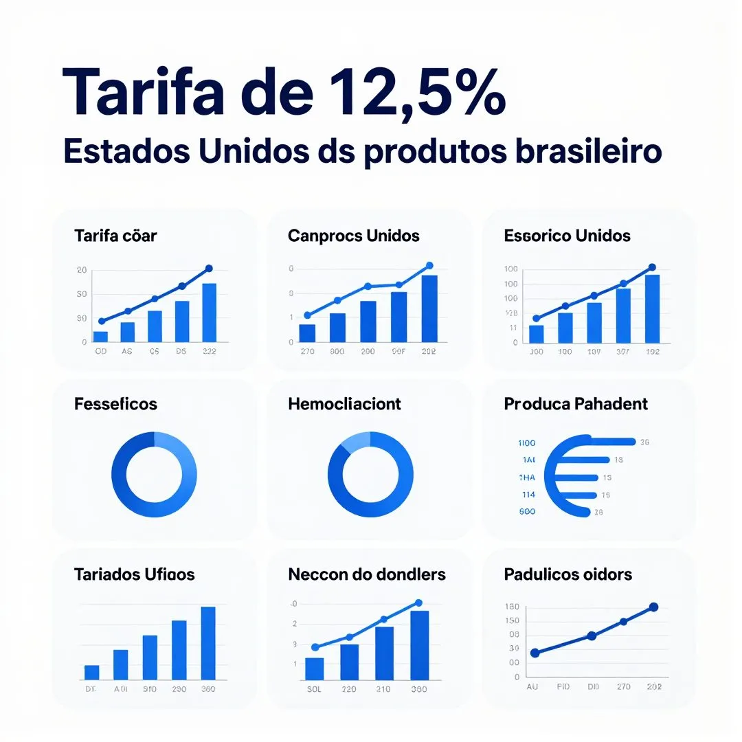 Infográfico - Tarifa de 12,5% dos Estados Unidos sobre produtos brasileiros entra em vigor e desafia o setor produtivo