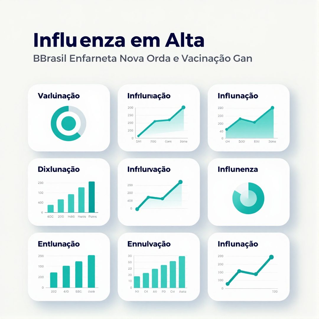 Infográfico - Influenza em Alta: Brasil Enfrenta Nova Onda e Vacinação Ganha Novo Impulso