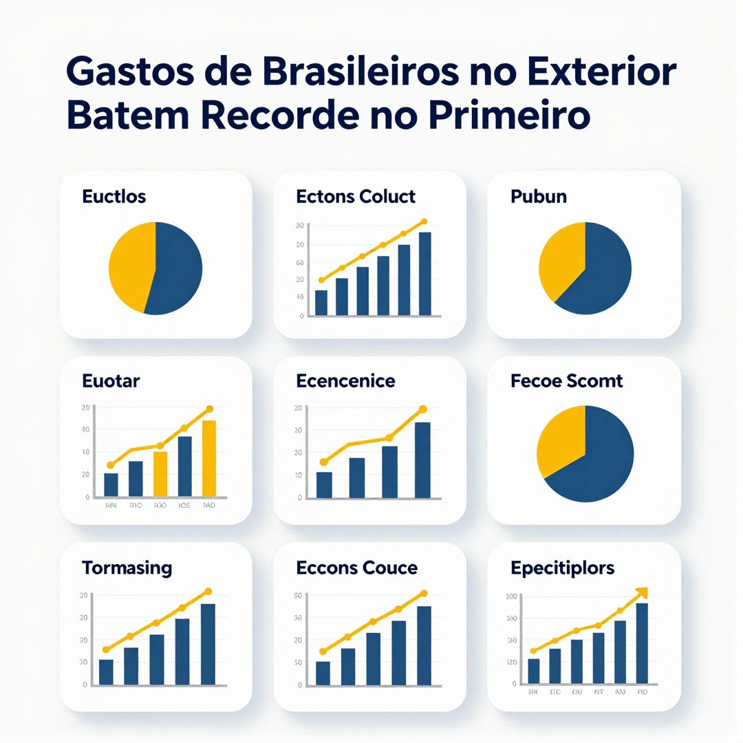 Infográfico - Gastos de Brasileiros no Exterior Batem Recorde no Primeiro Semestre