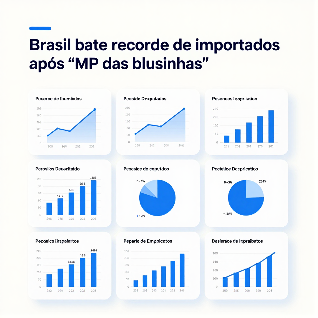 Infográfico - Brasil bate recorde de importados após ‘MP das blusinhas’ e indústria critica governo