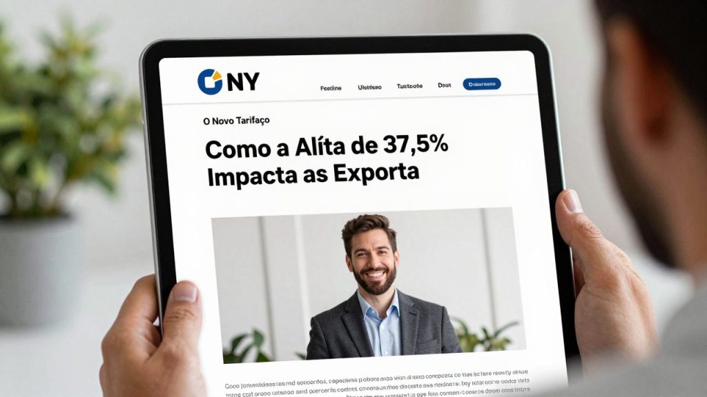 O Novo Tarifaço: Como a Alíquota de 37,5% Impacta as Exportações Brasileiras aos Estados Unidos