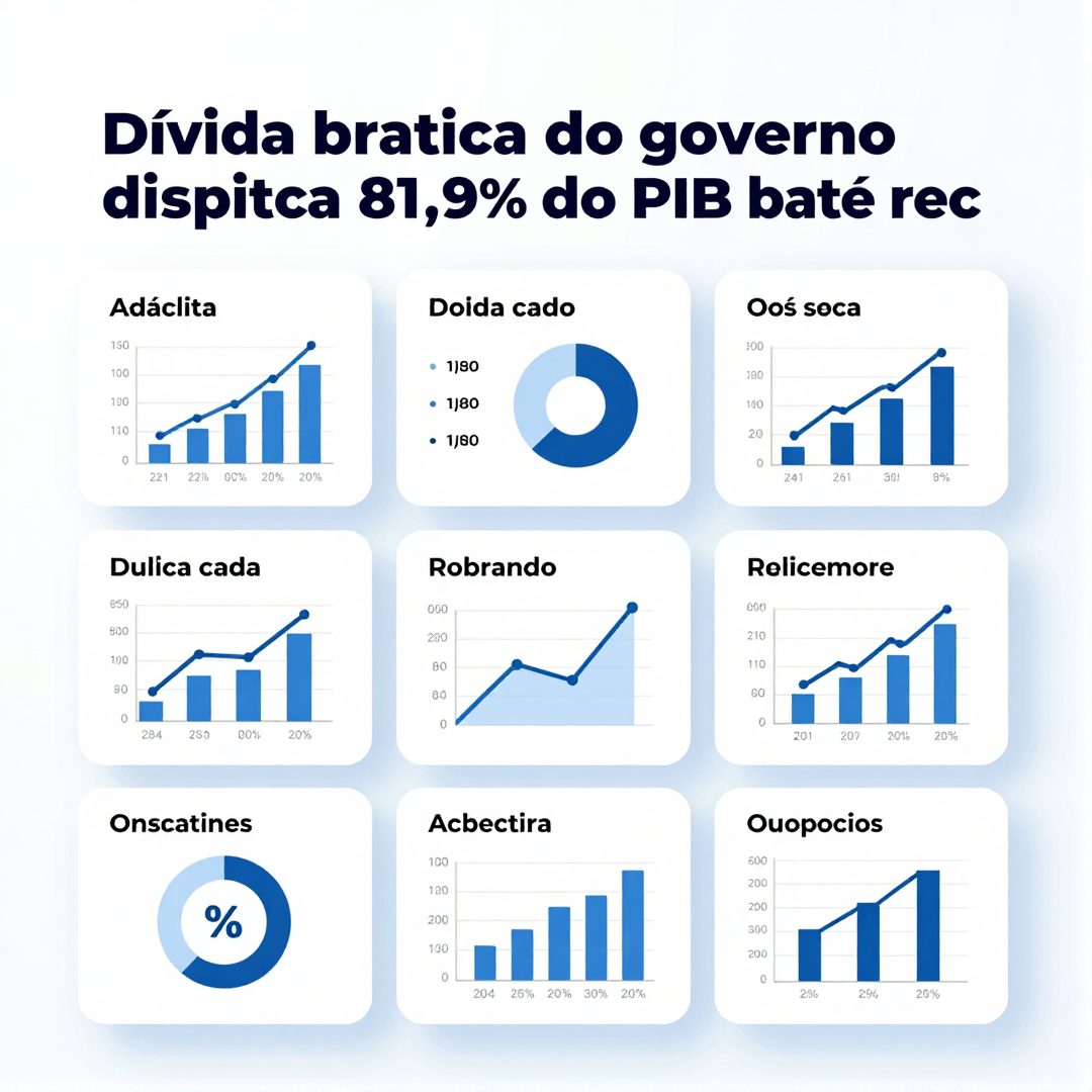 Infográfico - Dívida bruta do governo dispara para 81,9% do PIB e bate recorde desde 2021