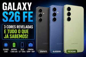 Galaxy S26 FE pode chegar em três cores e trazer Exynos 2500; veja os rumores