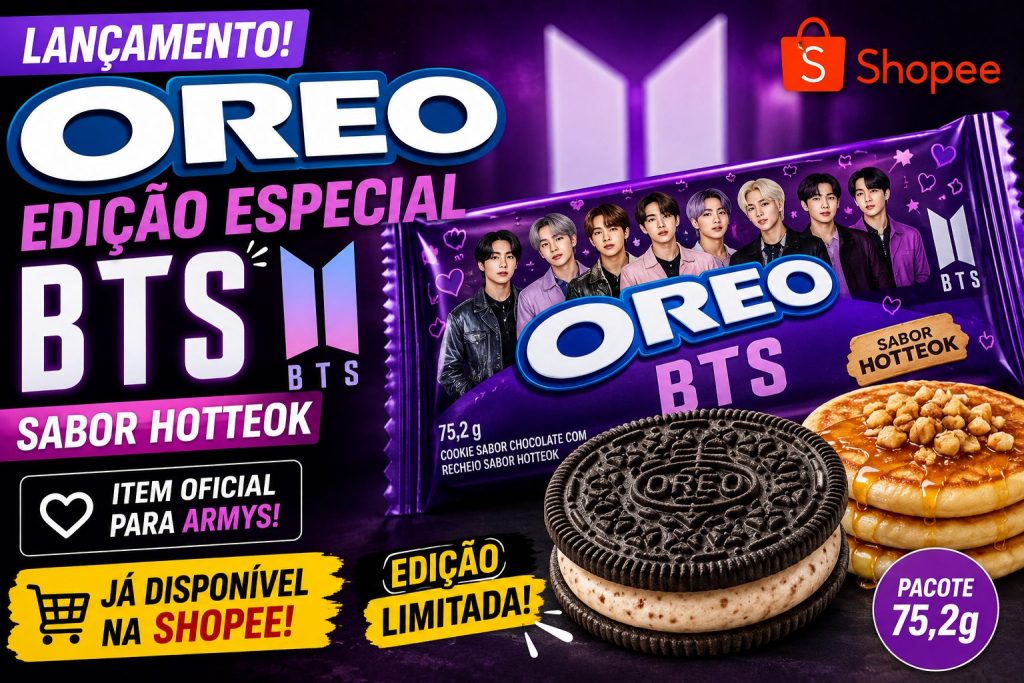 Oreo BTS Hotteok chega à Shopee e vira item de desejo entre fãs de K-pop e colecionadores
