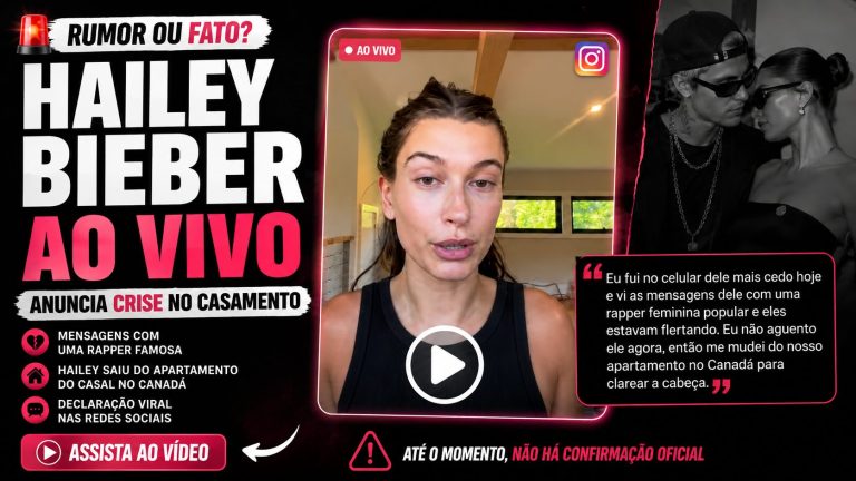 Hailey Bieber teria anunciado crise no casamento com Justin? Entenda o que há de confirmado