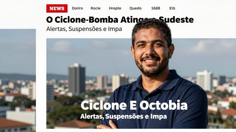 O Ciclone-Bomba Atinge o Sudeste: Alertas, Suspensões e Impactos na Infraestrutura