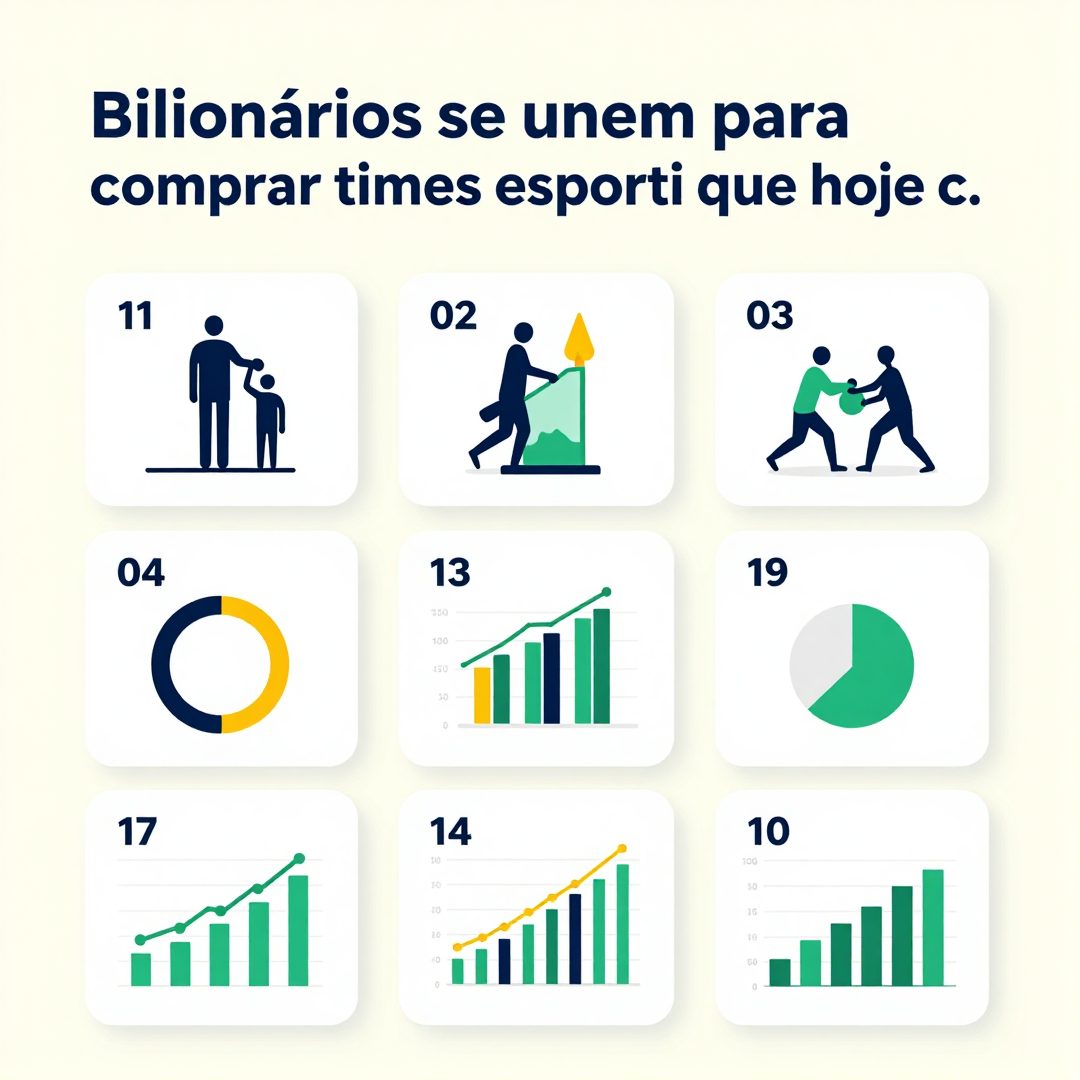 Infográfico - Bilionários se unem para comprar times esportivos que hoje custam fortuna no mercado global