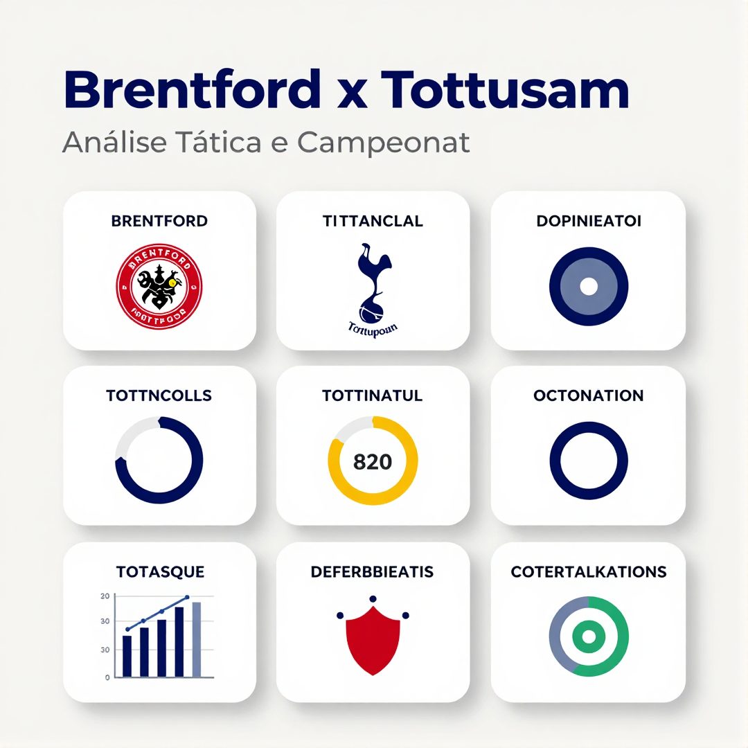 Infográfico - Brentford x Tottenham: Análise Tática e Impacto no Campeonato Inglês