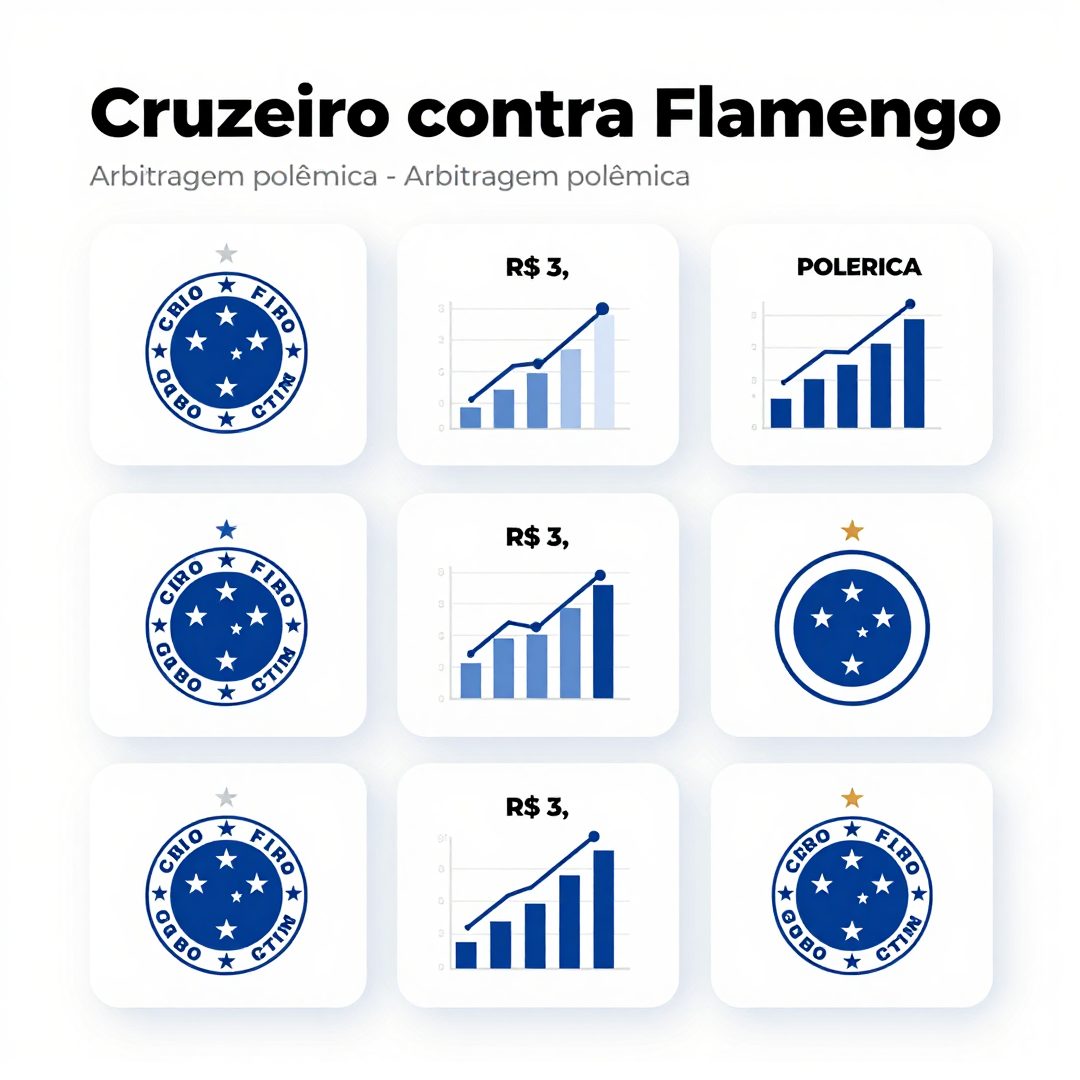 Infográfico - Cruzeiro contra Flamengo: arbitragem polêmica, notas de R$ 3 e a reação de Leonardo Jardim nas oitavas da Libertadores