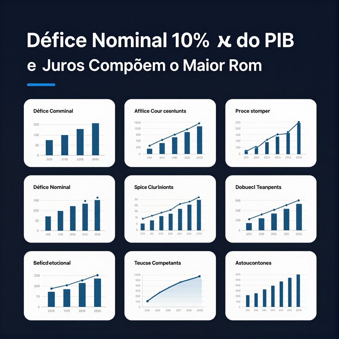 Infográfico - Défice Nominal Atinge 10% do PIB e Juros Compõem o Maior Rombo Fiscal dos Últimos Anos
